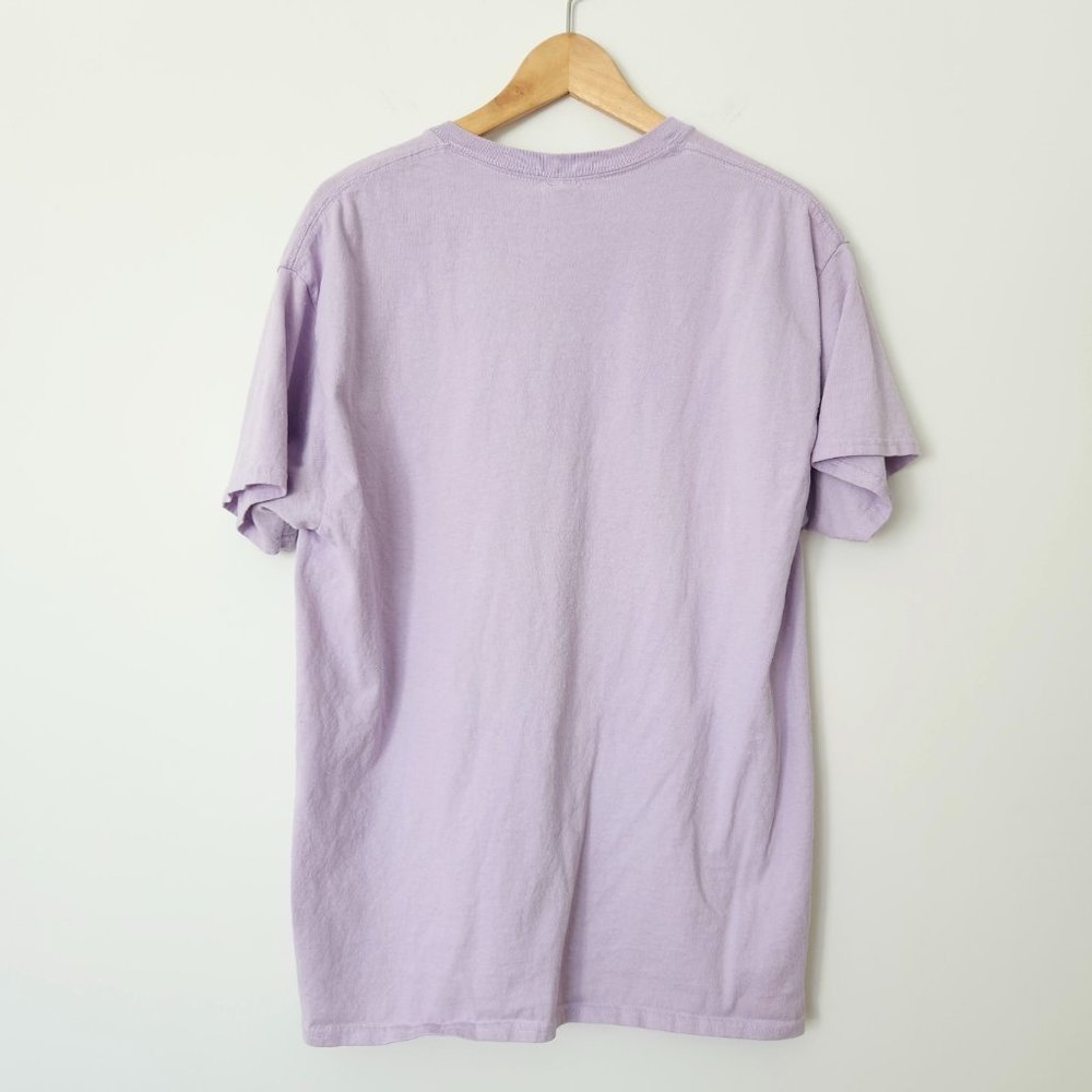Vintage Easter Egg Graphic Tee Y2K Pastel Purple Gildan Short Sleeve Large - Picture 3 of 13